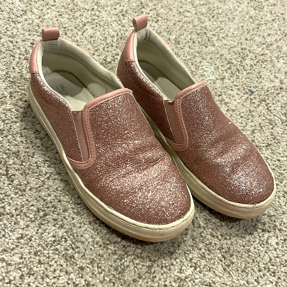 Girls Glitter Slip-On